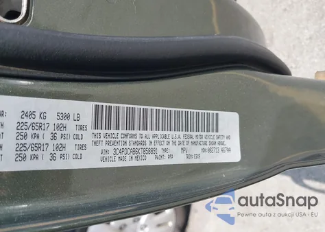 2019 Dodge Journey Se Value Package z USA, uszkodzony, nr VIN 3C4PDCAB6KT858891